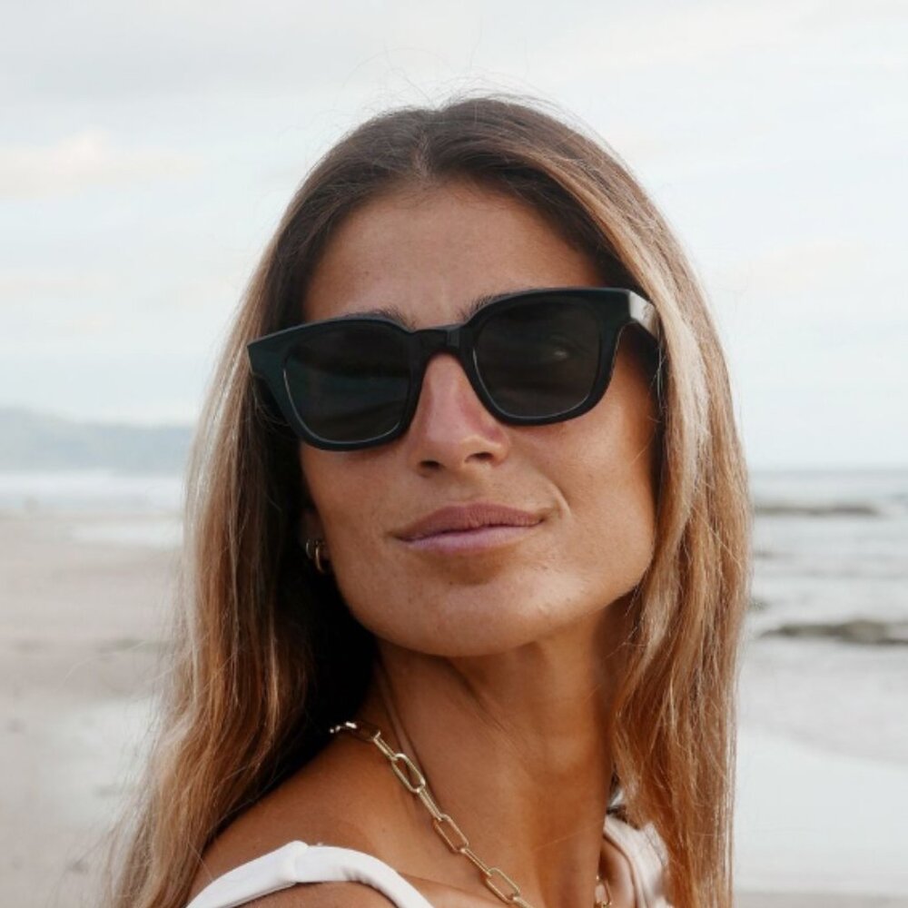 NWT Clara Colour x Assembly New York Warsaw Acetate Sunglass Black